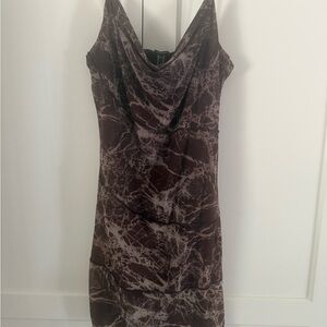 Forever 21 Brown Marble Mini Dress